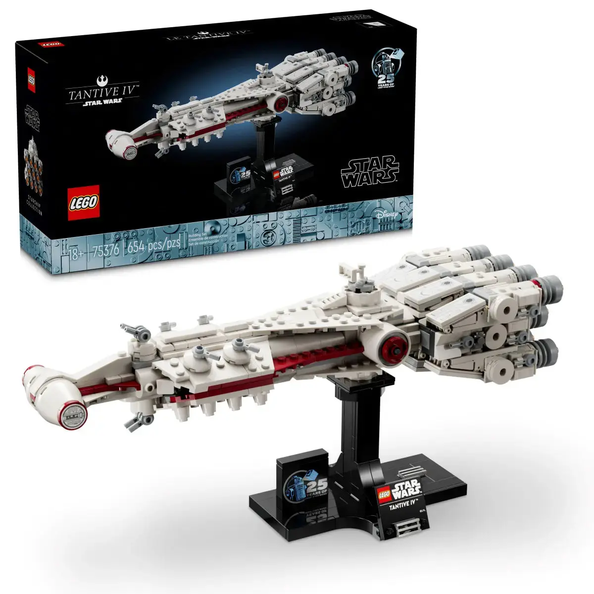 Lego Star Wars - Starship Collection - Tantive Iv (25 Years Of Lego Star Wars) Building Toy (75376) Low Stock 1