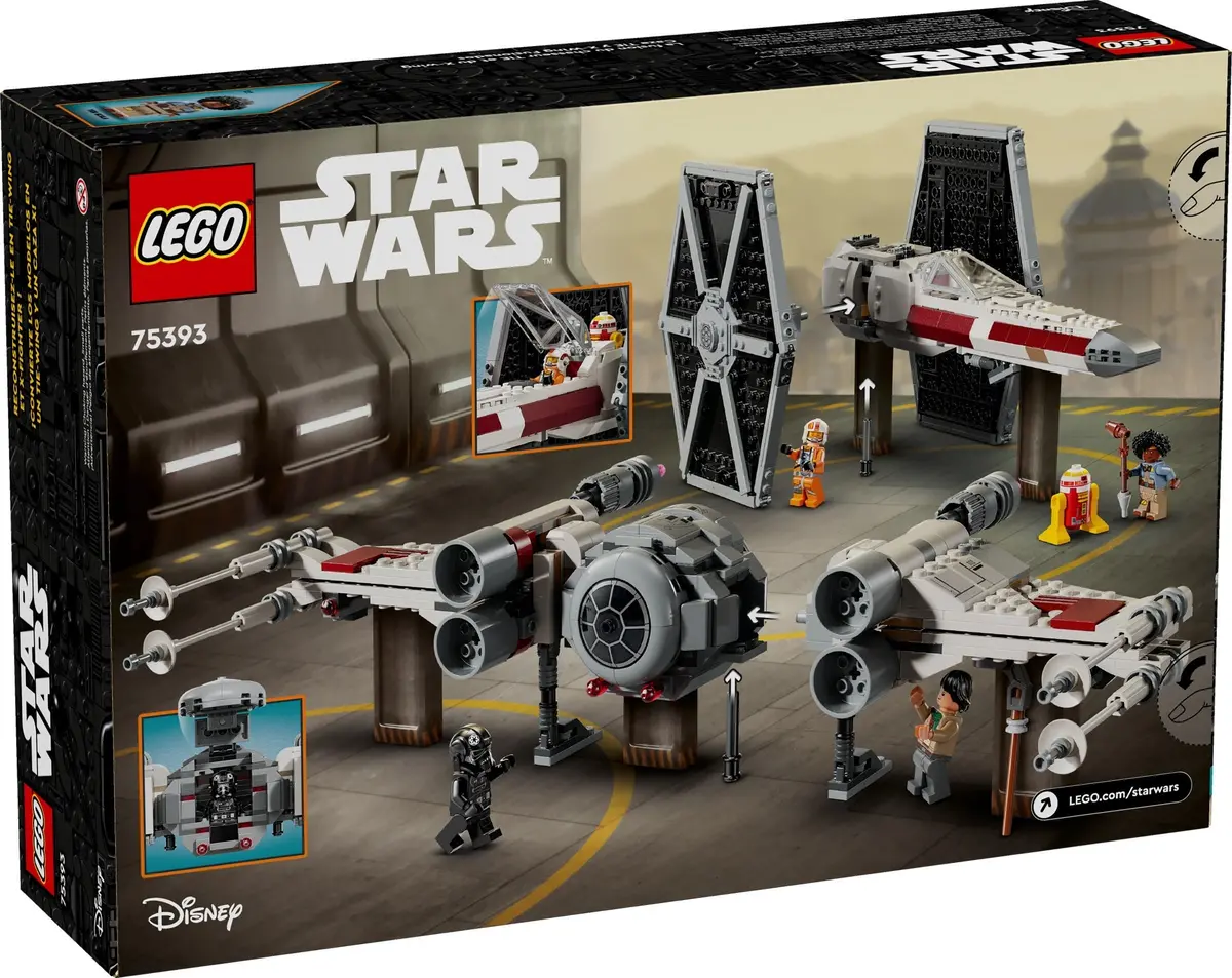 Lego Star Wars: Rebuild The Galaxy - Tie Fighter & X-Wing Mash-Up Building Toys (75393) Low Stock 2