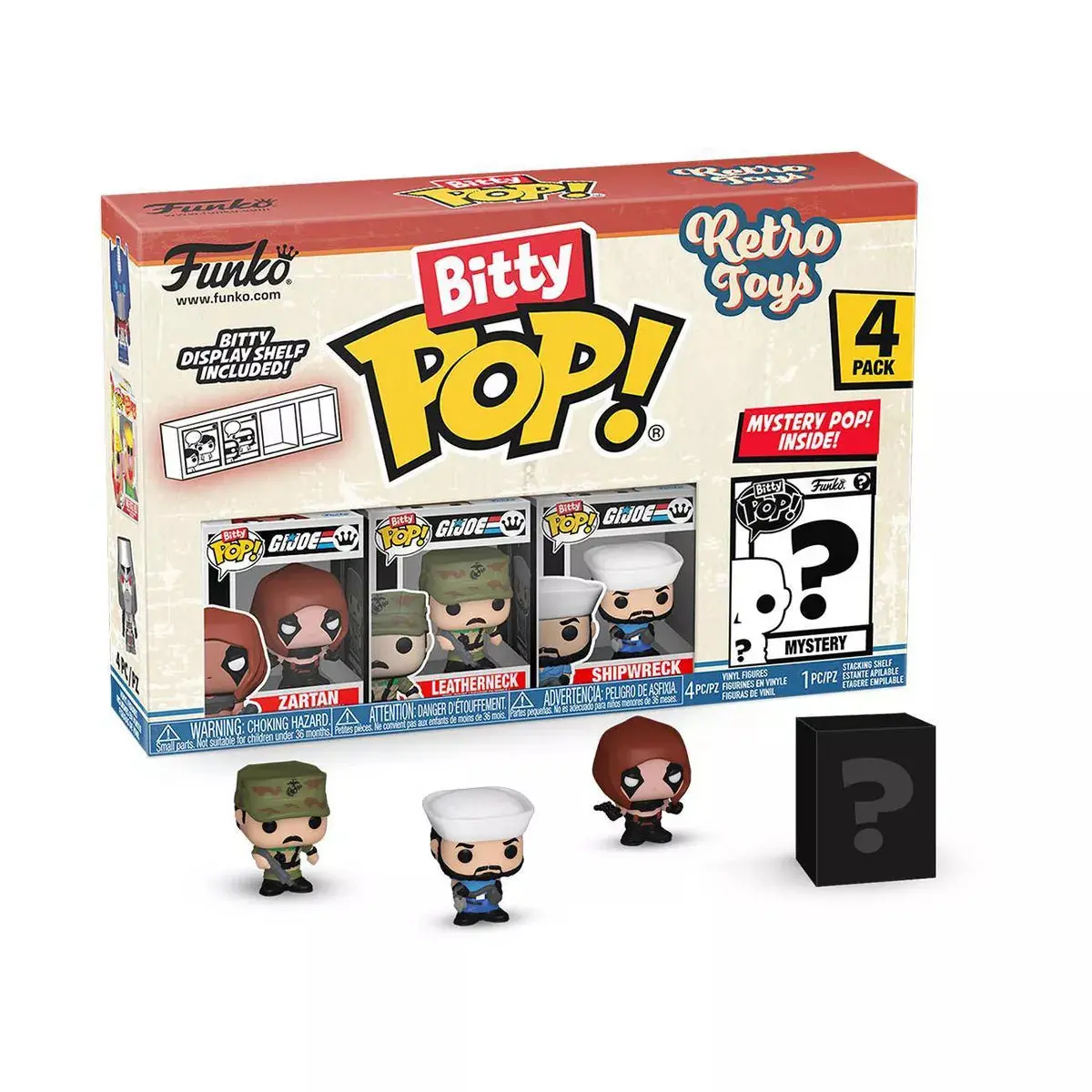 Funko Bitty Pop! Retro Toys (G.I.Joe) 4-Pack Vinyl Figures (75448) 1