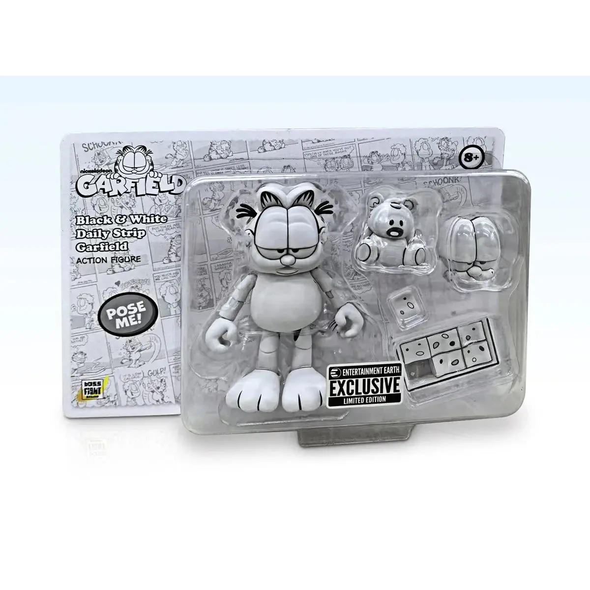 [Pre-Order] Boss Fight Studios - Garfield (Black & White Daily Comic Strip) Exclusive Action Figure (02525) 1