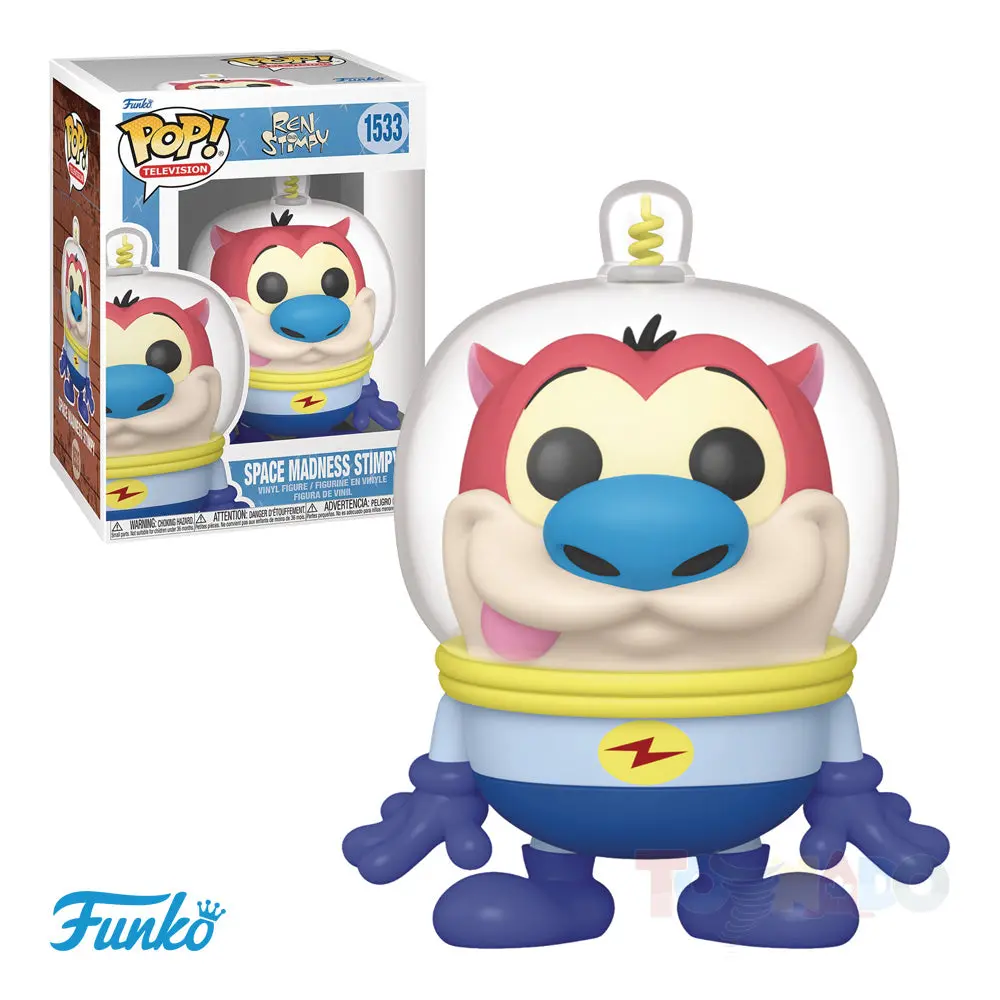Funko Pop! Television #1533 - Ren & Stimpy - Stimpy (Space Suit) Vinyl Figure (75745) 1