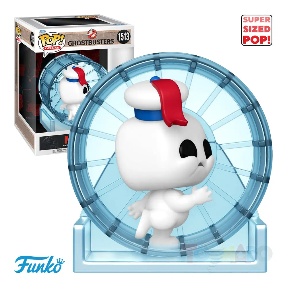 Funko Pop! Deluxe #1513 - Ghostbusters: Frozen Empire - Mini Puft In Wheel Deluxe Vinyl Figure 75951 Low Stock 1