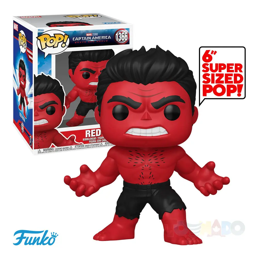 Funko Pop! Marvel #1366 - Captain America: Brave New World - Red Hulk Deluxe Vinyl Figure (75994) Last One! 1