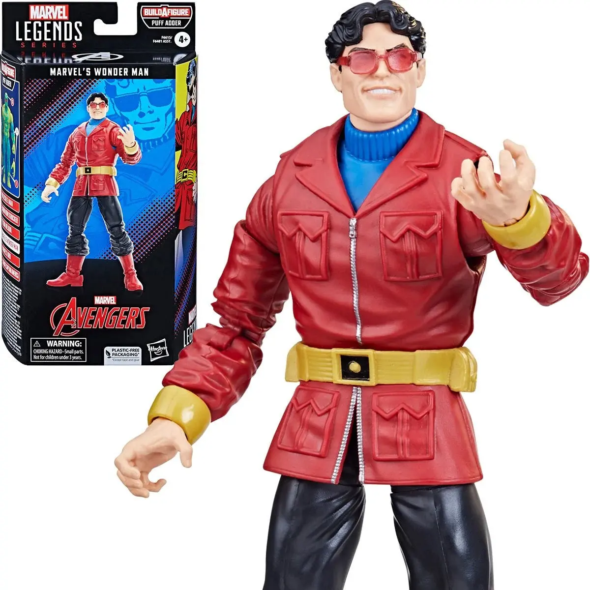 Marvel Legends Series - Avengers (Puff Adder Baf) Marvel'S Wonder Man Action Figure (F6615) Low Stock 1