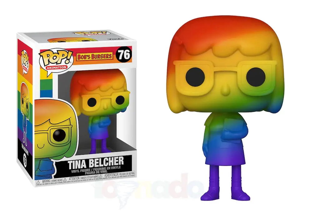 Funko Pop! Animation #76 - Bob'S Burgers - Tina Belcher (Pride) Vinyl Figure Low Stock 1