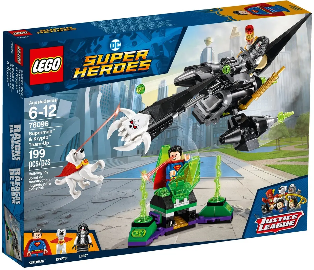Lego - Dc Super Heroes - Justice League - Superman & Krypto Team-Up: Lobo’S Space Hog, Kryptonite Prison (76096) 1