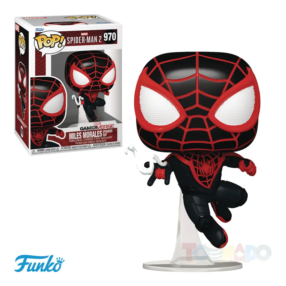 Funko Pop! Games #970 - Spider-Man 2 - Miles Morales (Upgraded Suit) Vinyl Figure (76108) 1