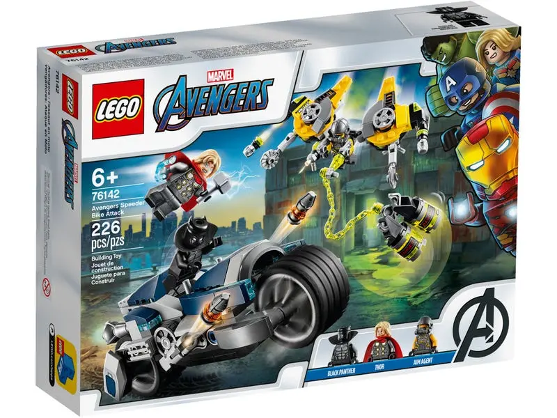 Lego Marvel Avengers - Avengers Speeder Bike Attack (76142) Building Toy Low Stock 1