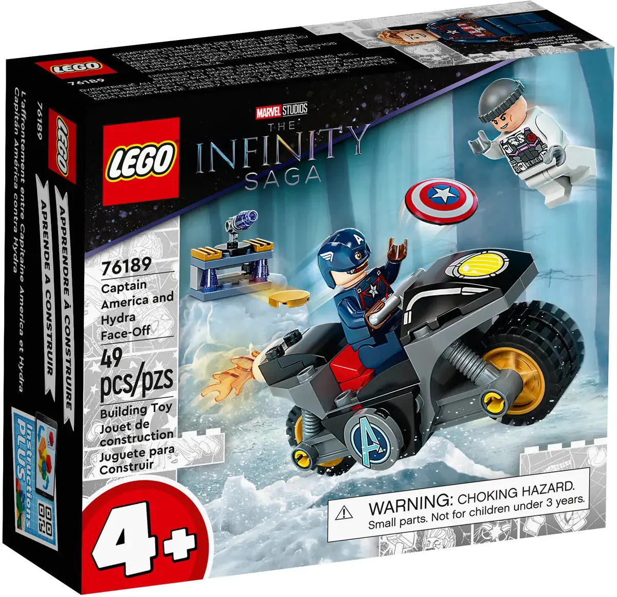 Lego Marvel Studios - The Infinity Saga (4+) Captain America And Hydra Face-Off Retired Building Toy (76189) Low Stock 1