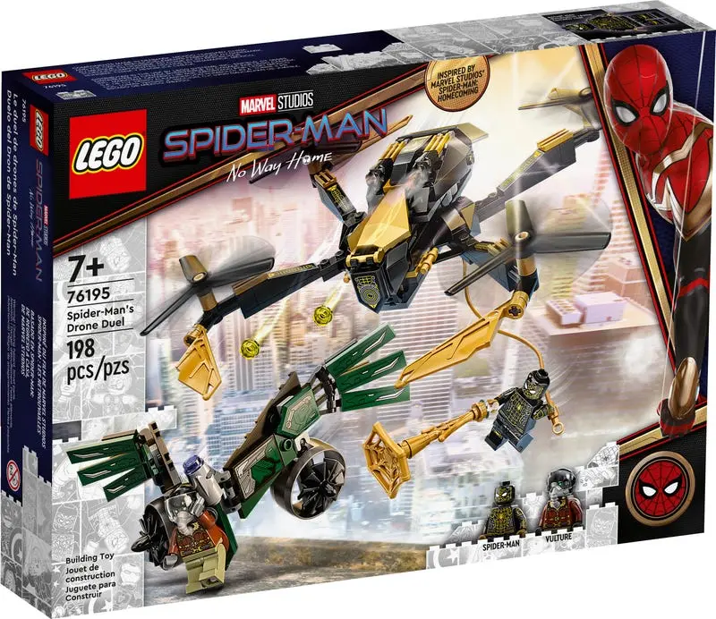 Lego Marvel Studios - Spider-Man: No Way Home - Spider-Man'S Drone Duel Retired Building Set (76195) Low Stock 1