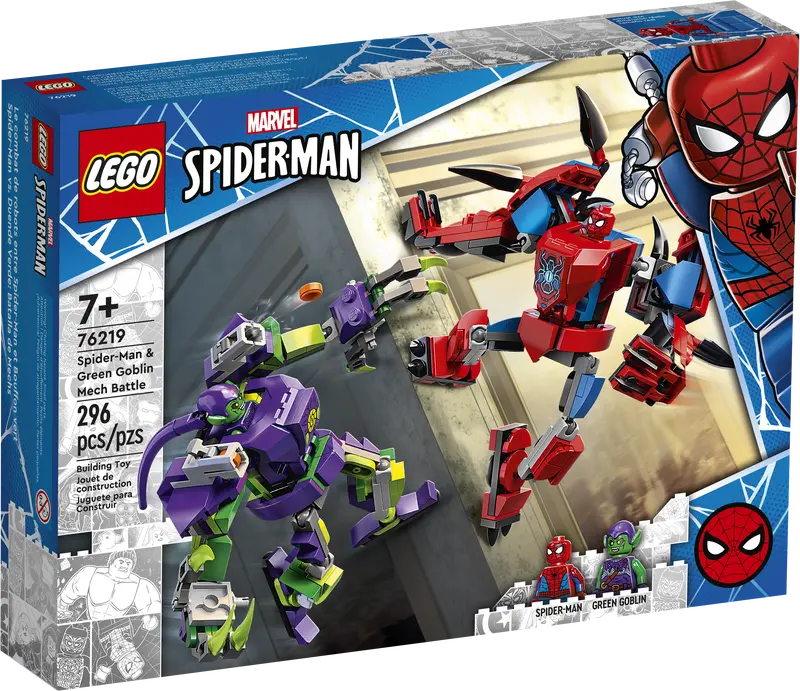 Lego Marvel Spider-Man - Spider-Man & Green Goblin Mech Battle (76219) Retired Building Toy 1