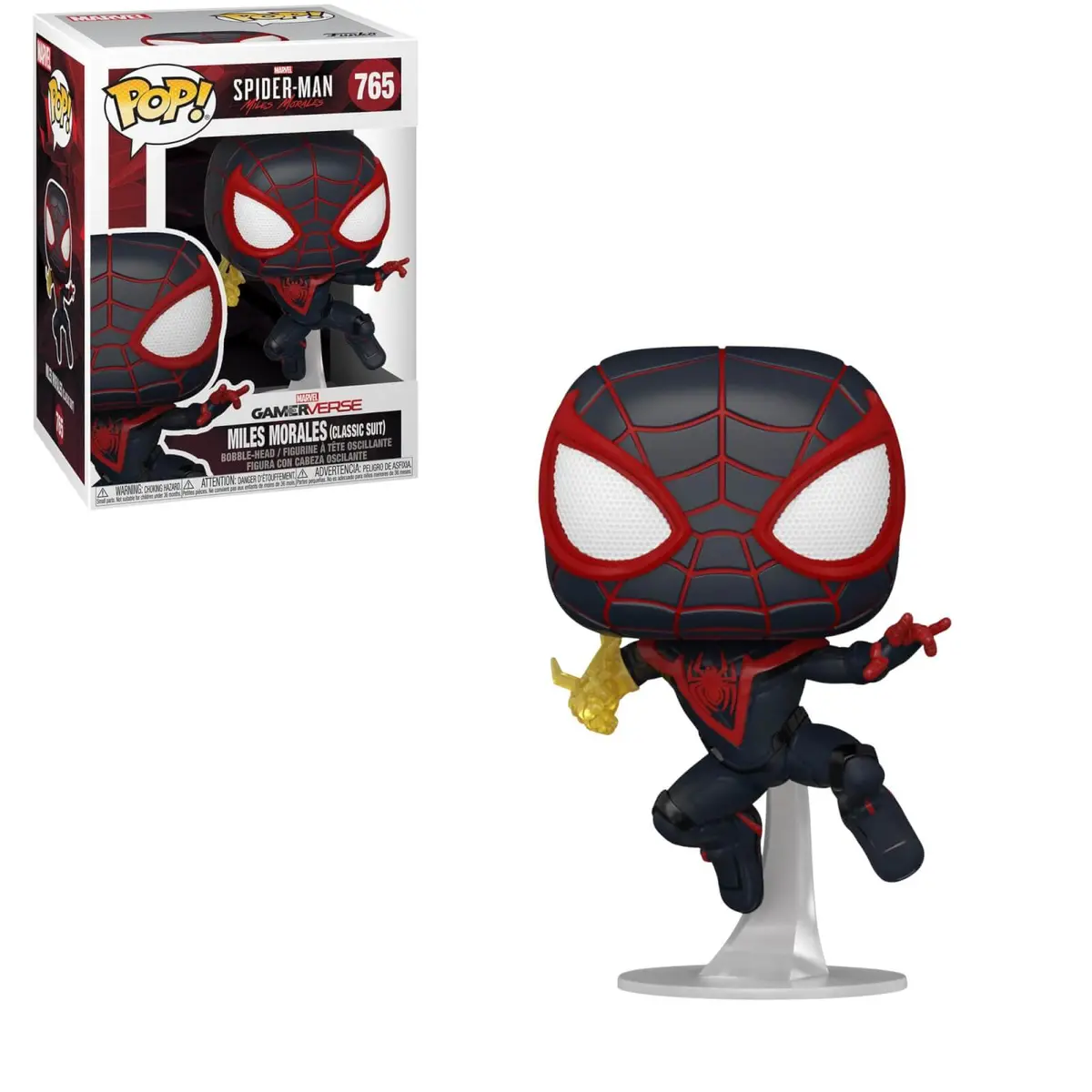 Funko Pop Marvel #765 Spider-Man (Miles Morales) - Miles Morales (Classic Suit) Vinyl Figure (50150) Last One! 1