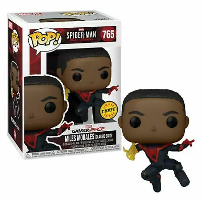 Funko Pop! Marvel #765 - Spider-Man - Miles Morales (Classic Suit Without Mask) Chase Vinyl Figure Last One! 1