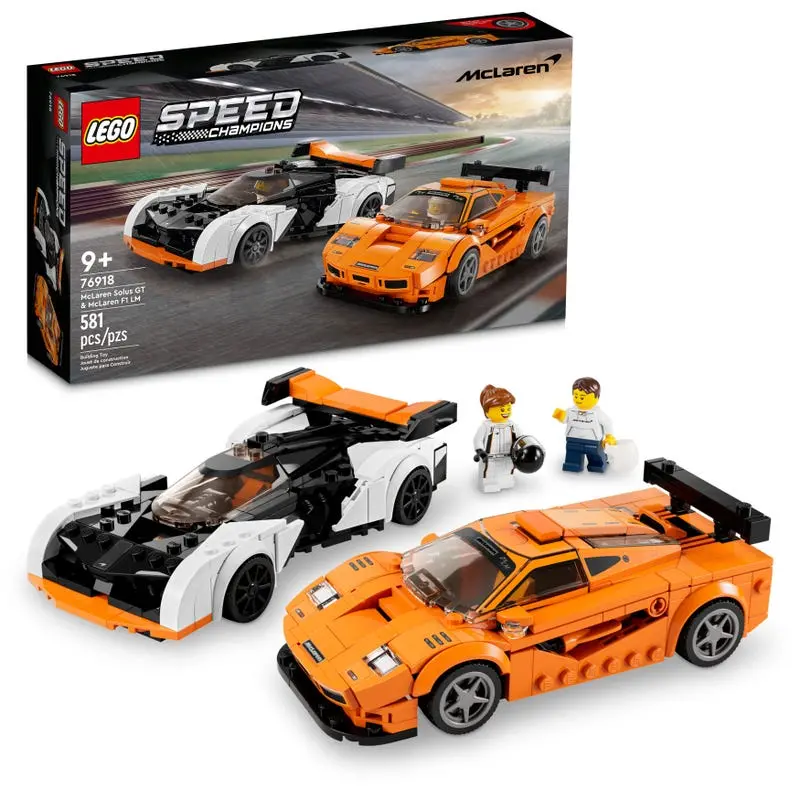 Lego Speed Champions - Mclaren Solus Gt & Mclaren F1 Lm (76918) Retired Building Toy Low Stock 1