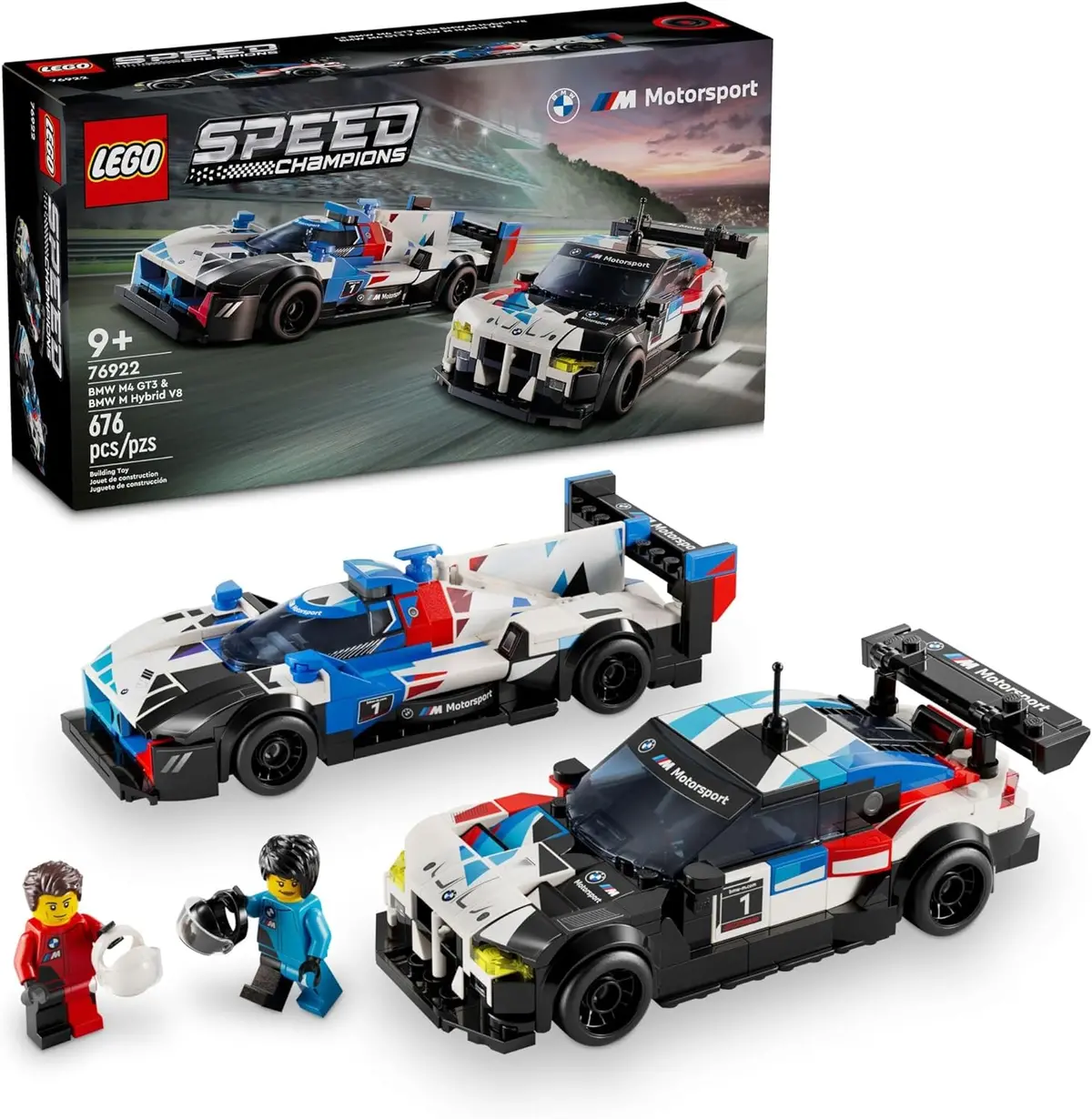 Lego Speed Champions - Bmw Motorsport M4 Gt3 & Bmw M Hybrid V8 Building Toys (76922) Last One! 1