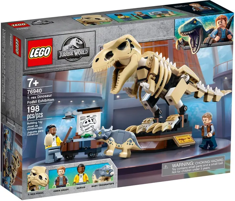 Lego Jurassic World - T. Rex Dinosaur Fossil Exhibition (76940) Retired Building Toy Low Stock 1