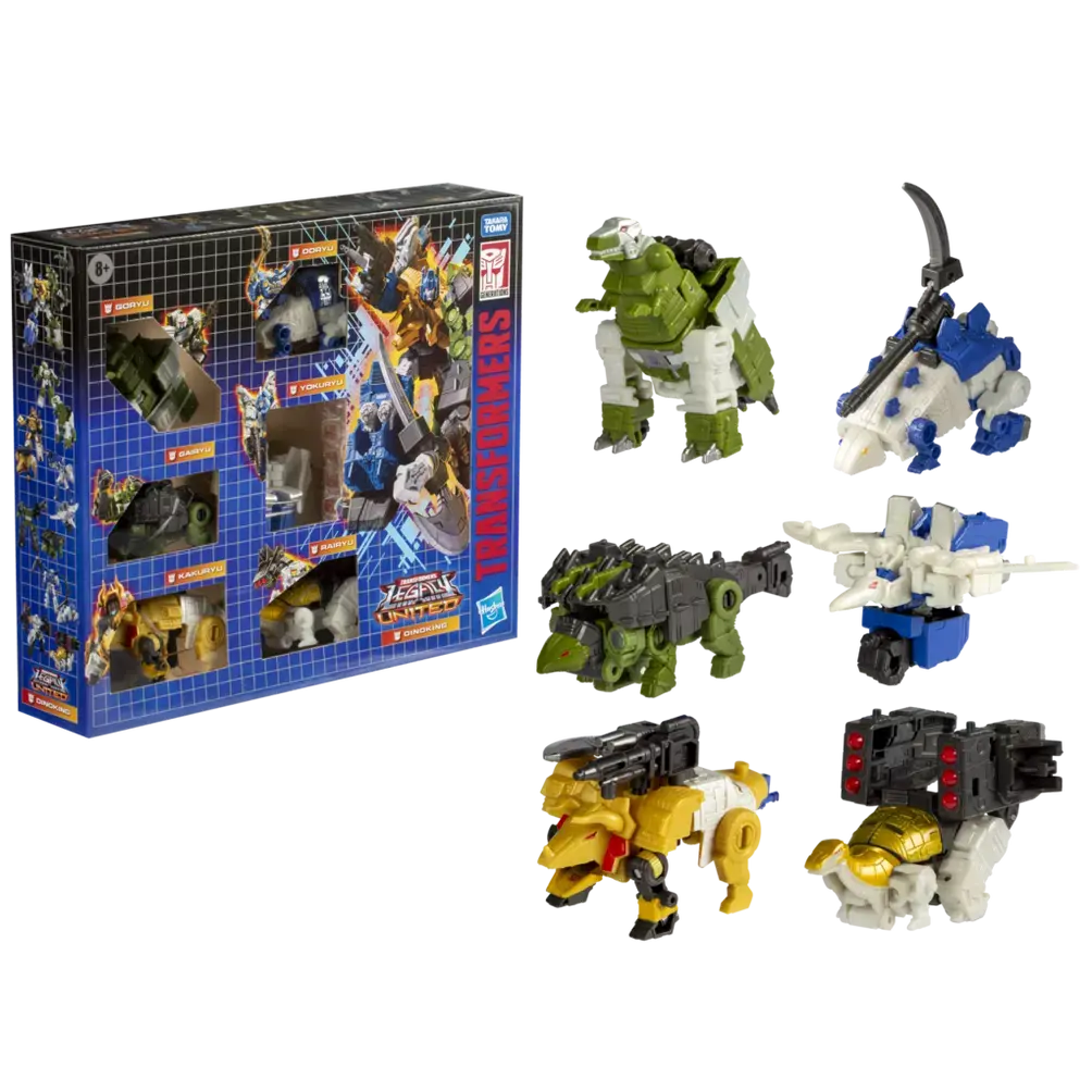 Transformers - Legacy: United - Dinobot Dinoking Multipack - 6 Exclusive Core Action Figures (G0181) 1