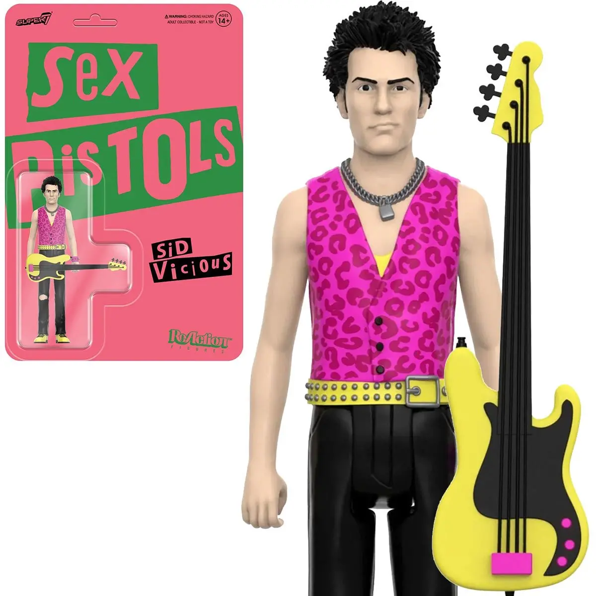 Super7 Reaction - Sex Pistols - Wave 2 - Sid Vicious (Never Mind The Bollocks) Action Figure (83432) 1