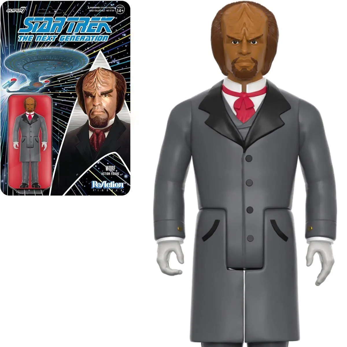 Super7 Reaction Figures: Star Trek The Next Generation (Wave 3) Victorian Worf Action Figure (82109) 1