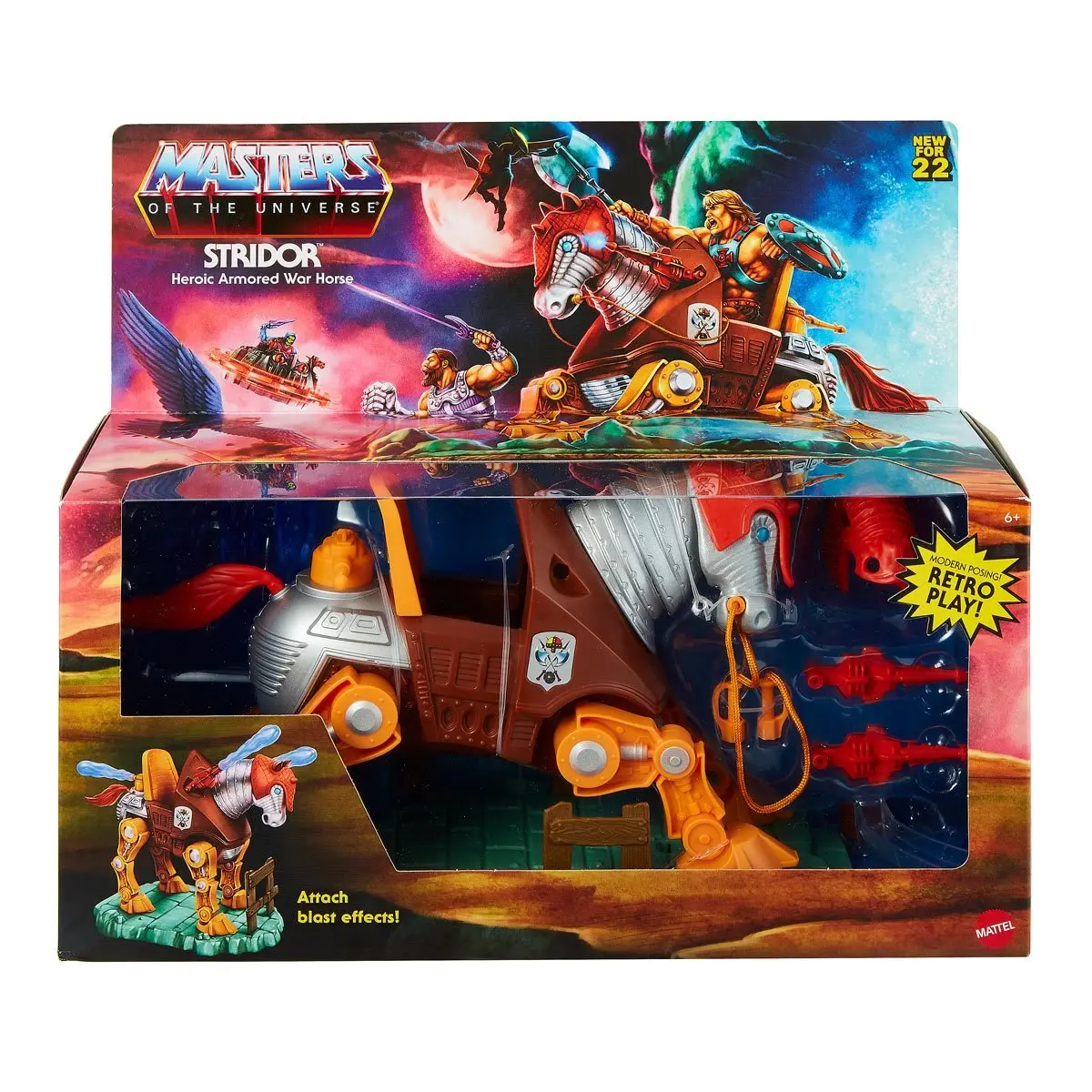 Motu Masters Of The Universe: Origins - Stridor - Heroic Armored War Horse Action Figure Mount Hdt26 Low Stock 1