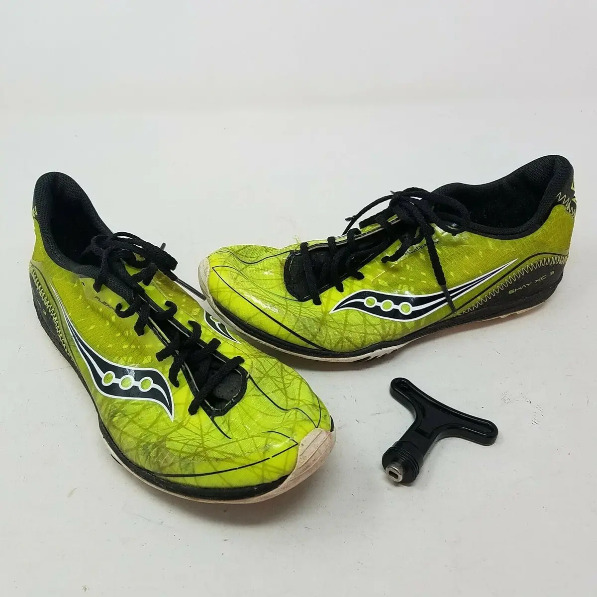 Saucony Shay Flexfilm Xc 3 Track Shoes Mens 8 Spikes Running 20152-4 Cleats 1