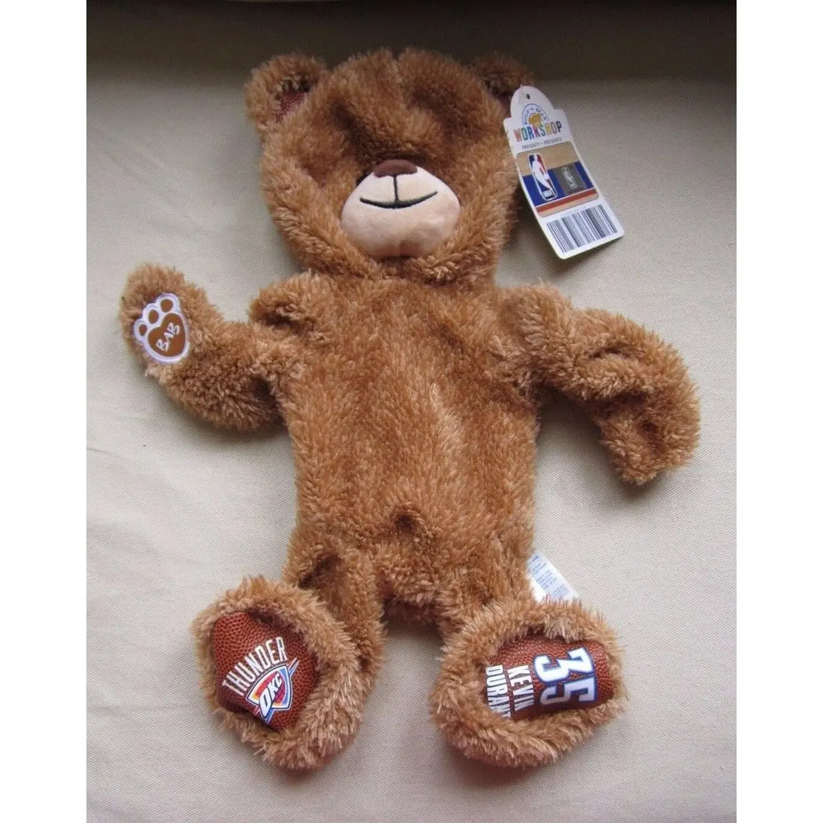 Nwt Build A Bear Okc Thunder Kevin Durant 35 Basketball Bear Full Size Plush 1