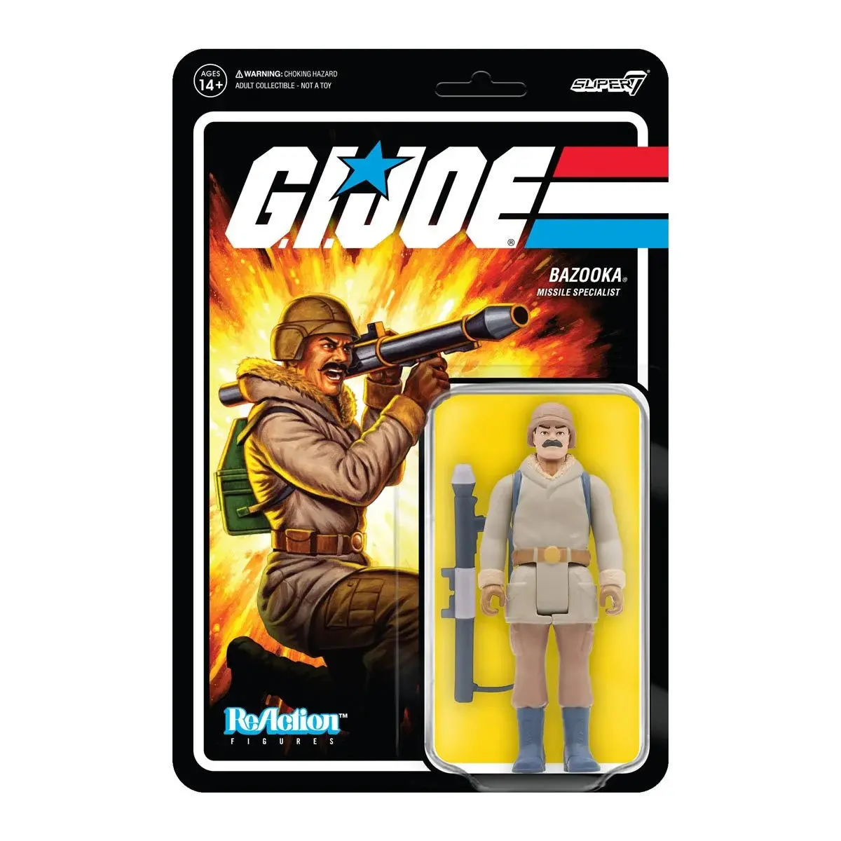 Super7 Reaction Figures - G.I. Joe - Bazooka, Missile Specialist (Arctic) Action Figure (81511) 1