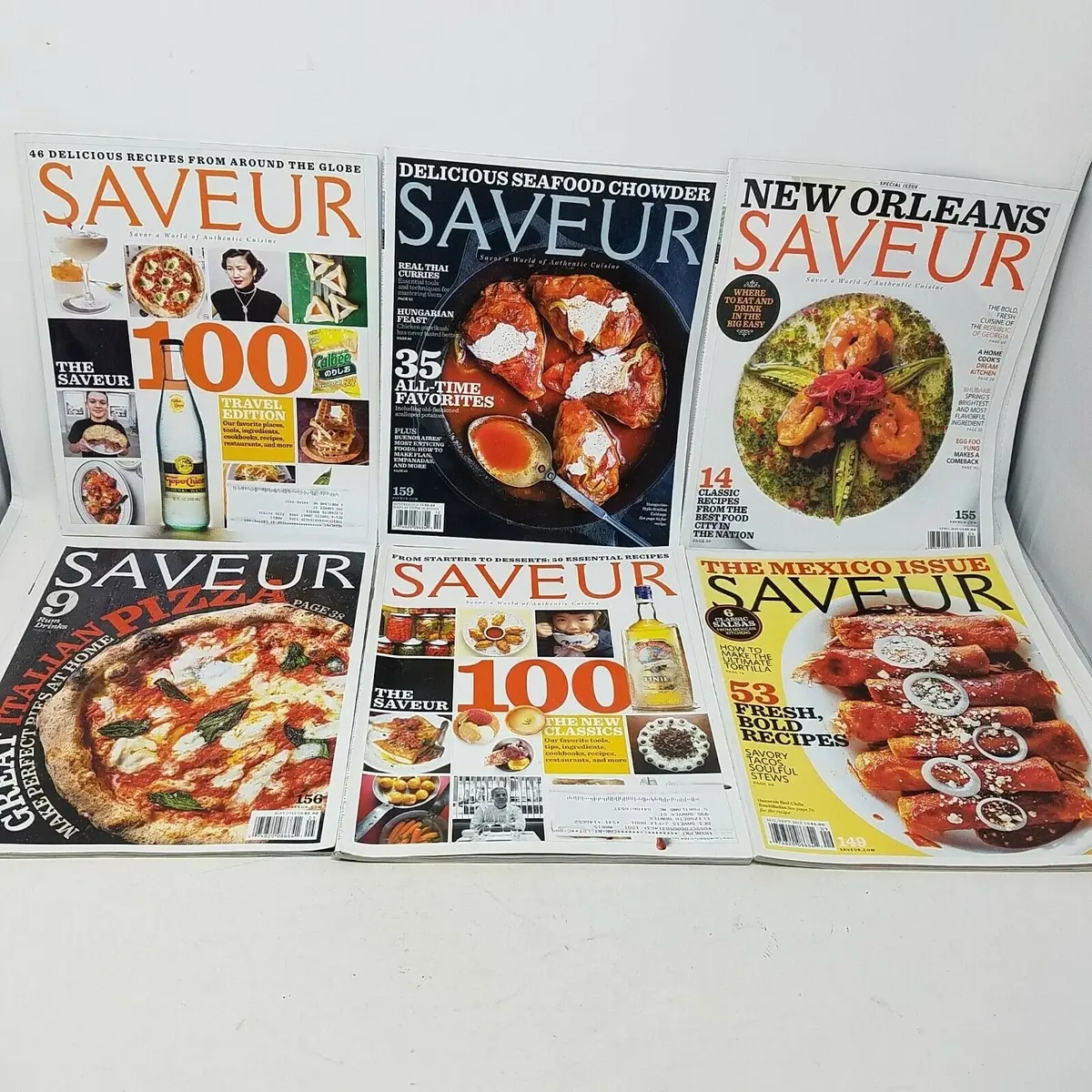 Saveur Magazine 2013 Lot 6 Editions Issues 149 155 156 159 Travel Cooking Food 1