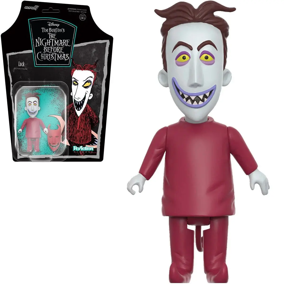 Super7 Reaction Figures - The Nightmare Before Christmas - Lock Action Figure (81561) Low Stock 1
