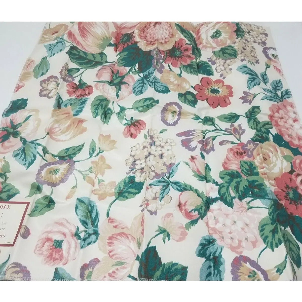Waverly Rendezvous Peach Roses Collection Cotton Chintz Fabric Material Flowers 1