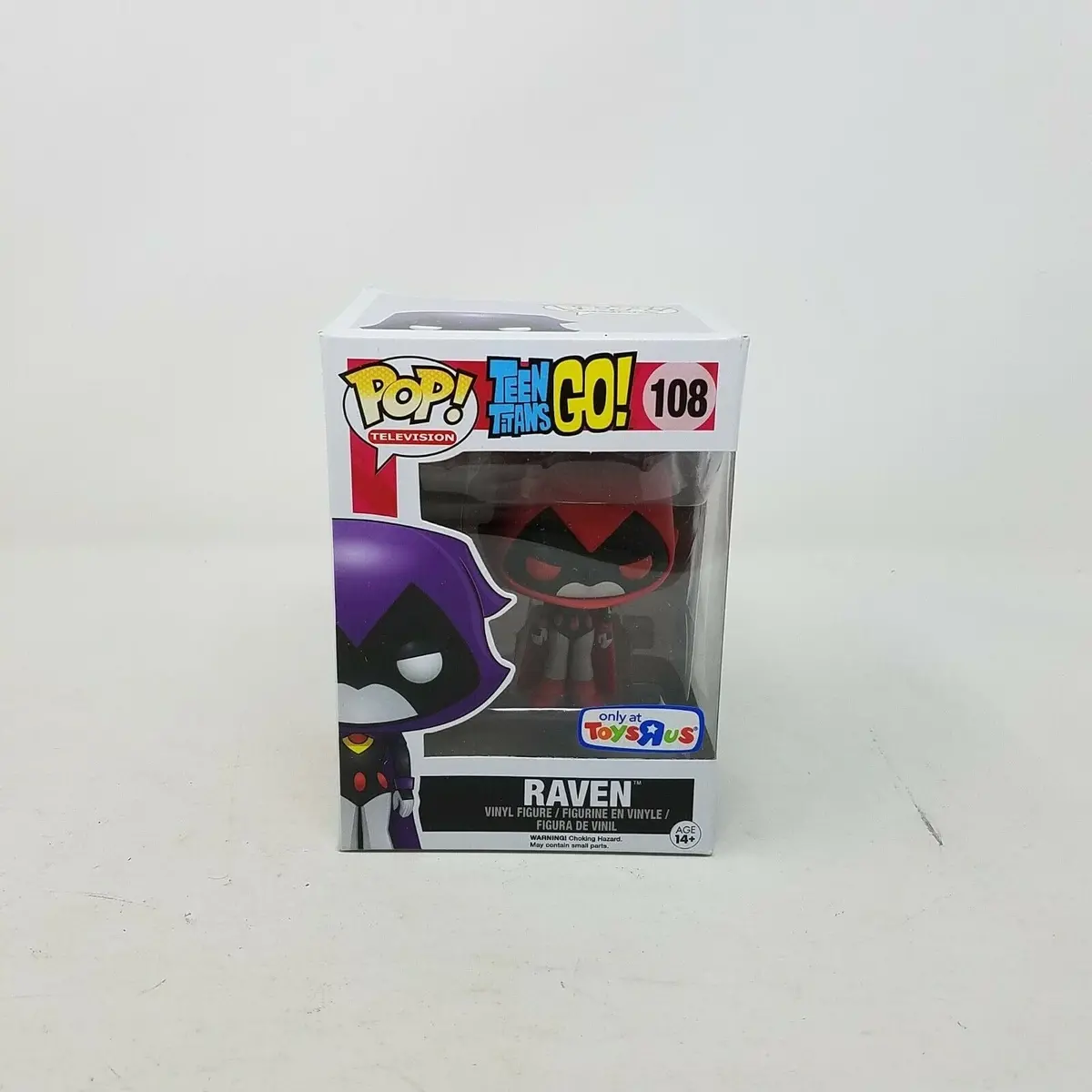 Funko Pop! Teen Titans Go! Raven 108 Toys R' Us Exclusive Vinyl Figure Toys Nos 1