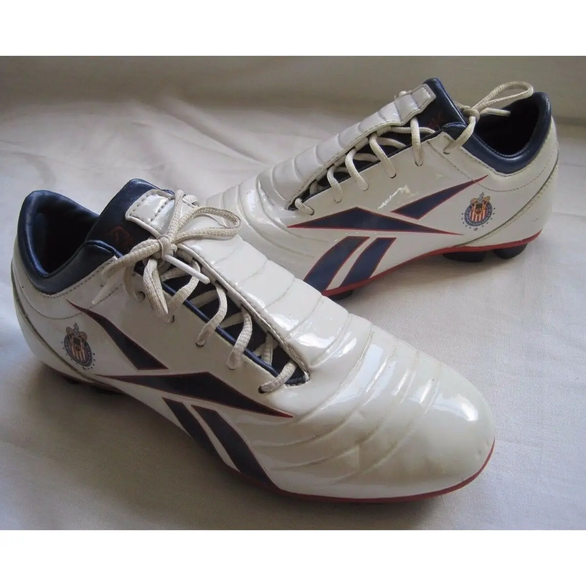 Rbk Reebok Club Deportivo Guadalajara Mens 4 Leather Soccer Cleats Shoes Lace Up 1
