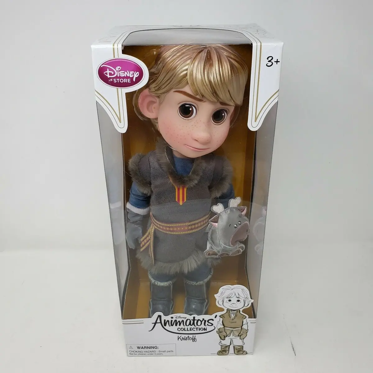 Disney Store Kristoff Animator 16" Doll New In Box Frozen Original Version Nos 1