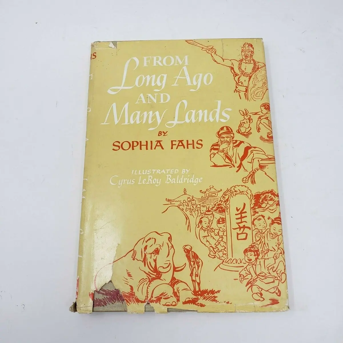 From Long Ago And Many Lands Sophia L. Fahs Hc Dj Children's Book Christian 1