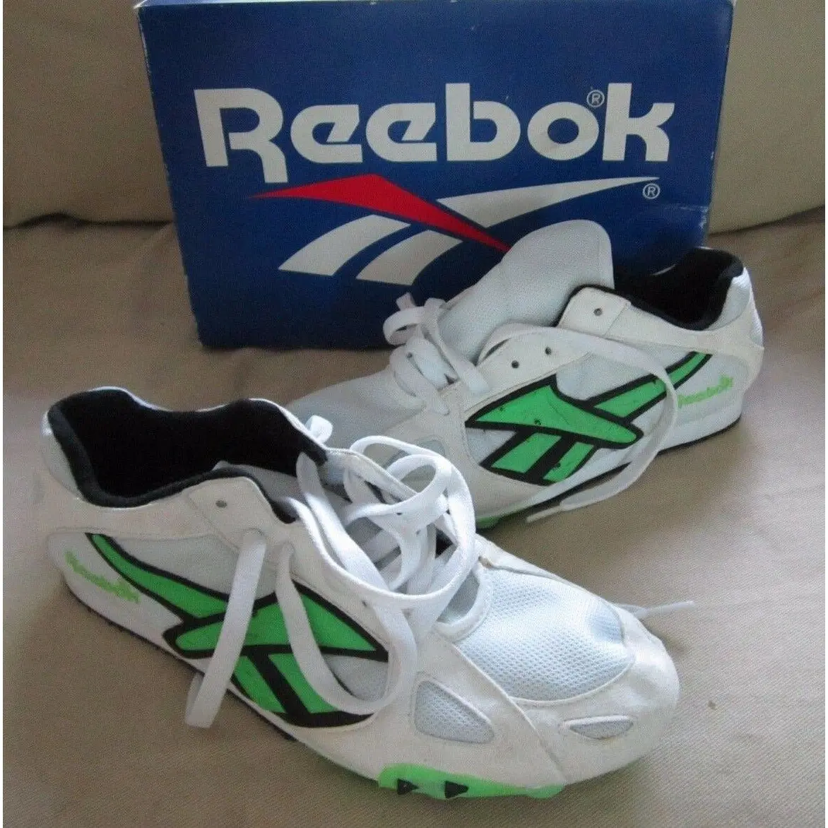 Vintage Reebok Running Track & Field Athletics Distance Spikes Shoes M 8 W 10 1