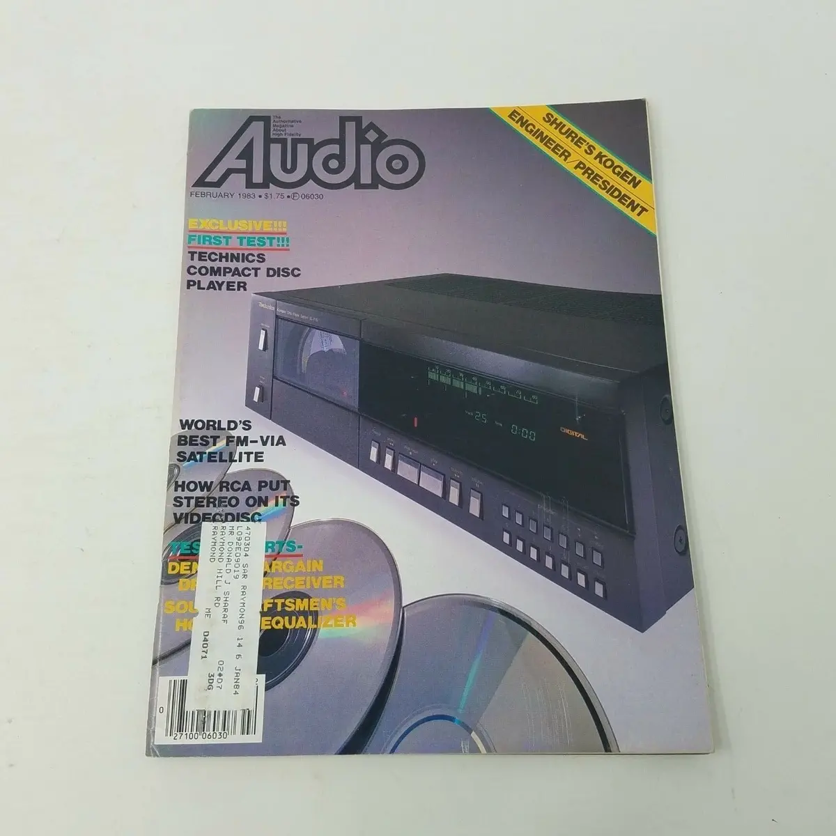 Vintage February 1983 Audio Magazine Electronics Advertisements Technics Rca 1