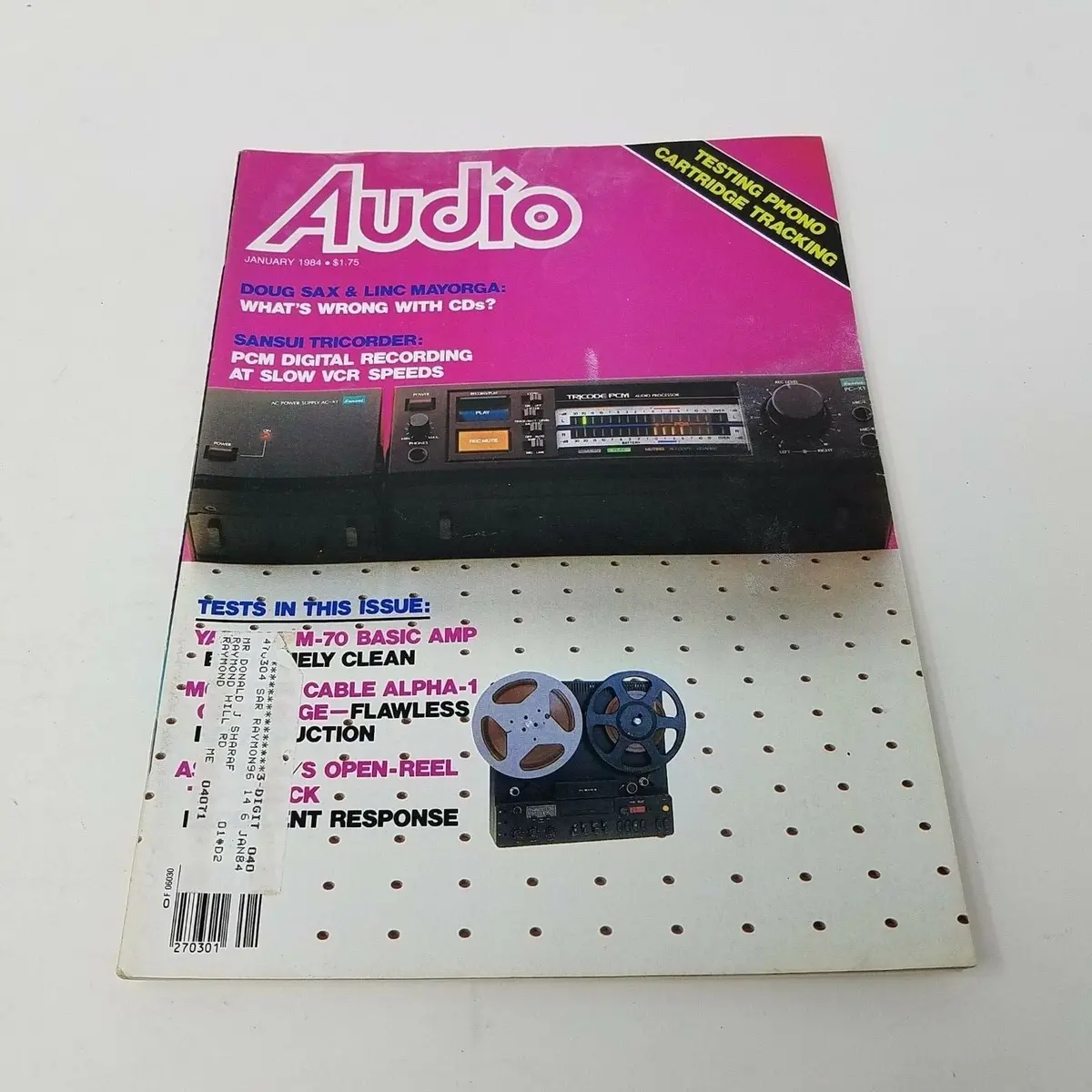 Vintage January 1984 Audio Magazine High Fidelity Electronics Advertisements 1