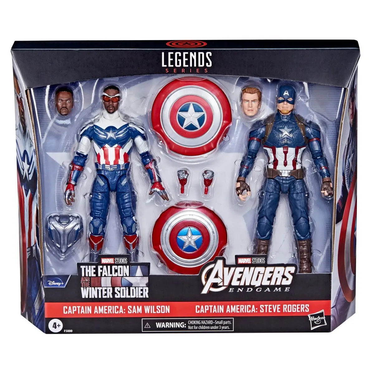 Marvel Legends - Captain America Sam Wilson And Steve Rogers Action Figures (F5880) Low Stock 1