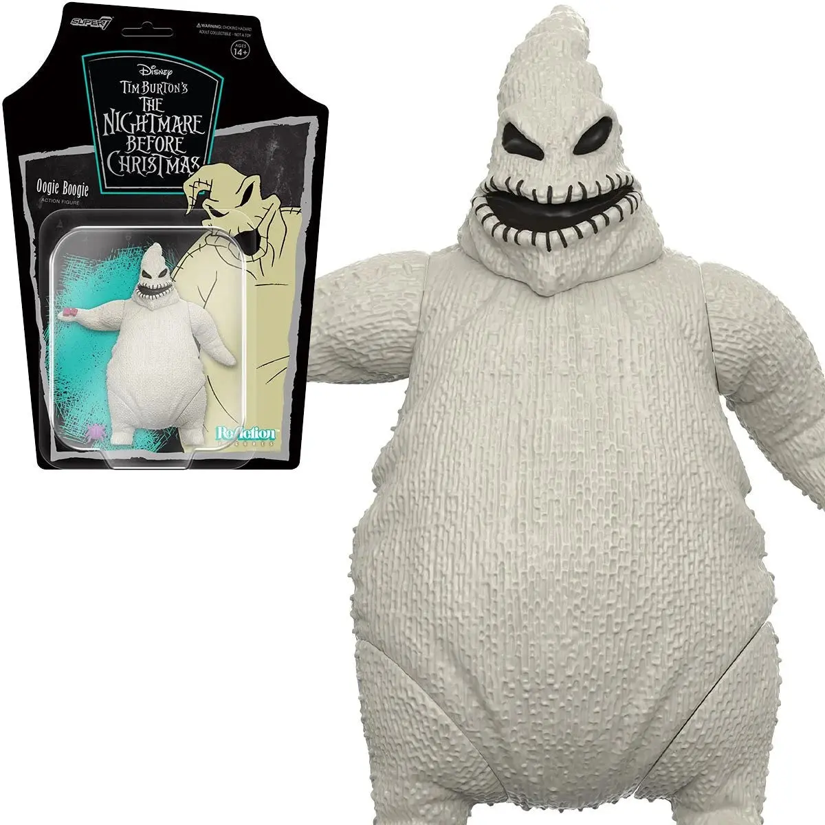 Super7 Reaction Figures - The Nightmare Before Christmas - Oogie Boogie Action Figure (81564) Low Stock 1