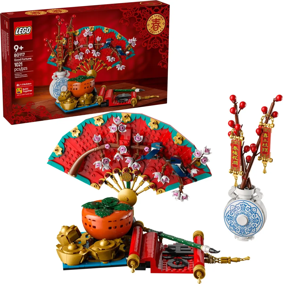 Lego Seasonal - The Chinese Traditional Spring Festival - Good Fortune Building Set (80117) Low Stock 1