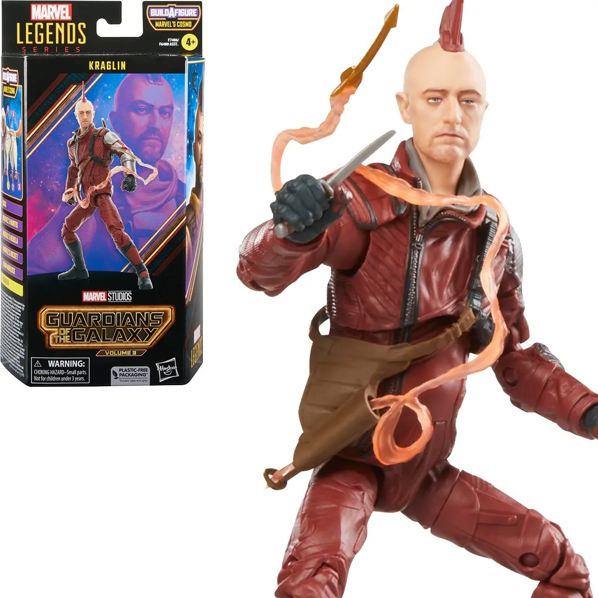 Marvel Legends - Guardians Of The Galaxy 3 (Cosmo Baf) Kraglin Action Figure (F7406) 1