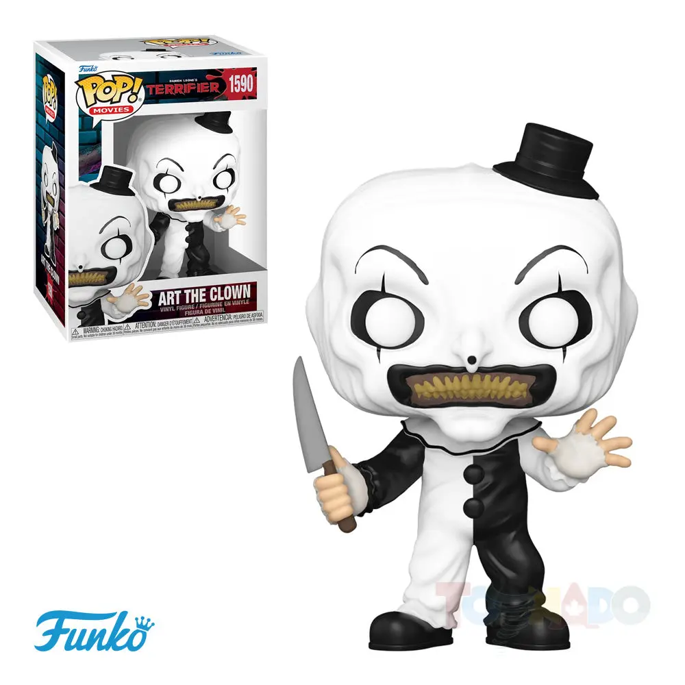 Funko Pop! Movies #1590 - Terrifier (2016) - Art The Clown With Knife Vinyl Figure (80705) 1