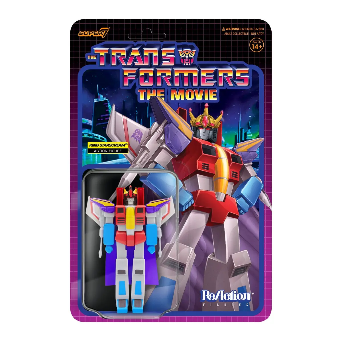 Super7 Reaction Figures - Transformers The Movie - Wave 4 - King Starscream Action Figure (80954) Last One! 1