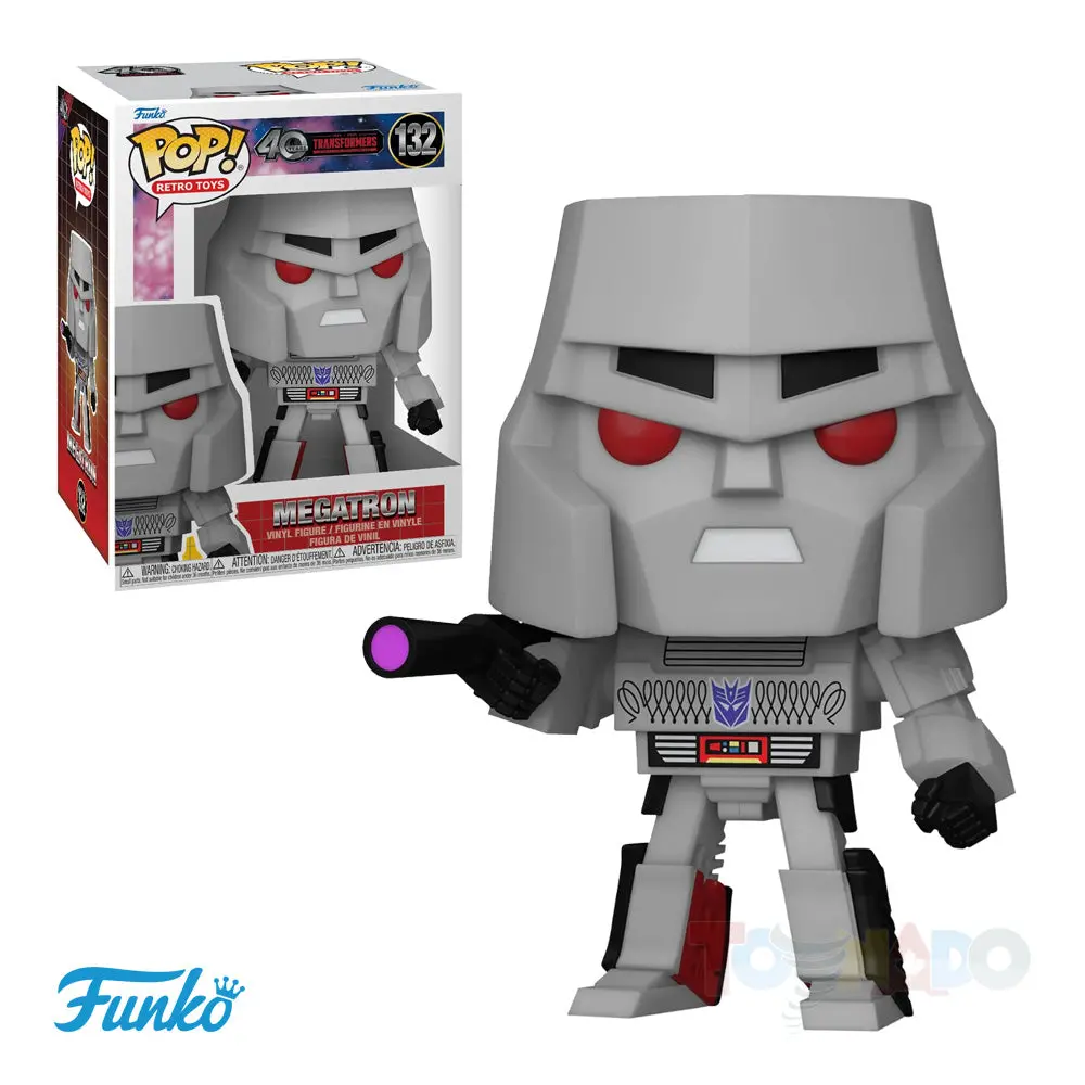 Funko Pop! - Retro Toys #132 - Transformers - G1 Megatron Vinyl Figure (80986) 1