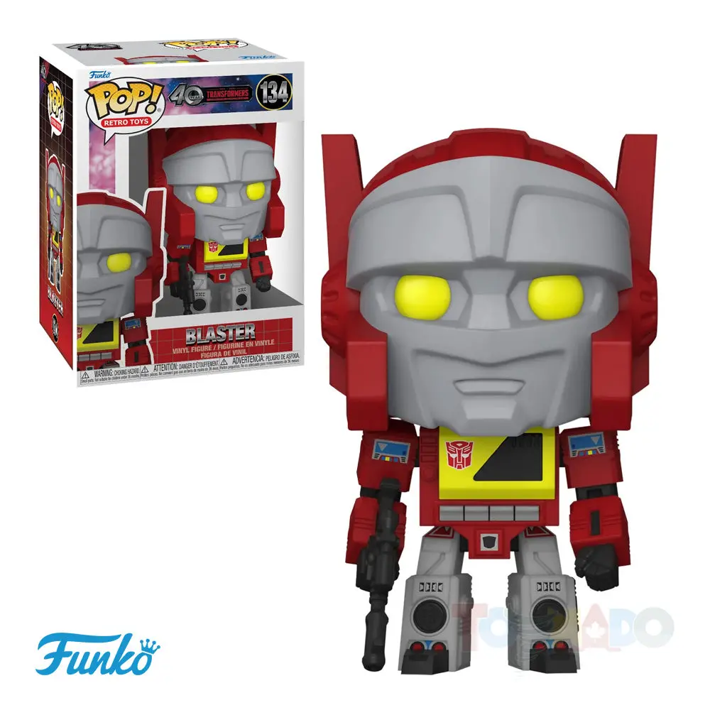Funko Pop! - Retro Toys #134 - Transformers - G1 Blaster Vinyl Figure (80988) 1