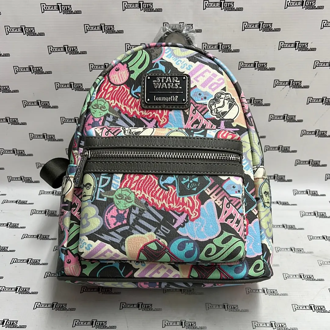 Loungefly Star Wars Pastel Sticker Mini Backpack 1