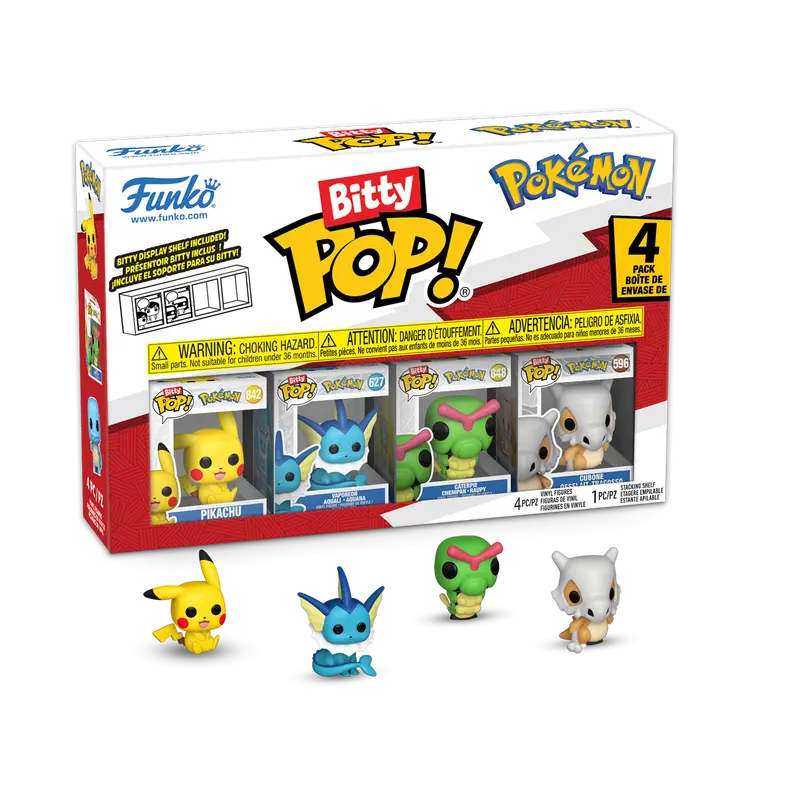 Funko Bitty Pop! Pokemon (Series 1) 4-Pack (Pikachu) Vinyl Figures (81132) 1
