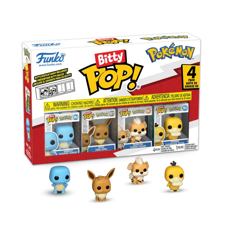 Funko Bitty Pop! Pokemon (Series 4) 4-Pack (Squirtle) Vinyl Figures (81135) 1