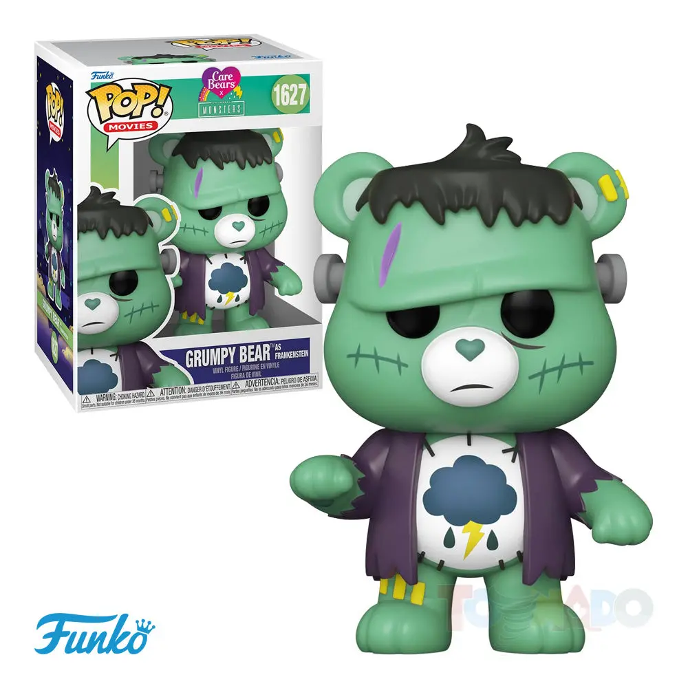 Funko Pop! Movies #1627 - Care Bears X Universal Monsters - Grumpy Bear As Frankenstein Vinyl Figure (81536) 1