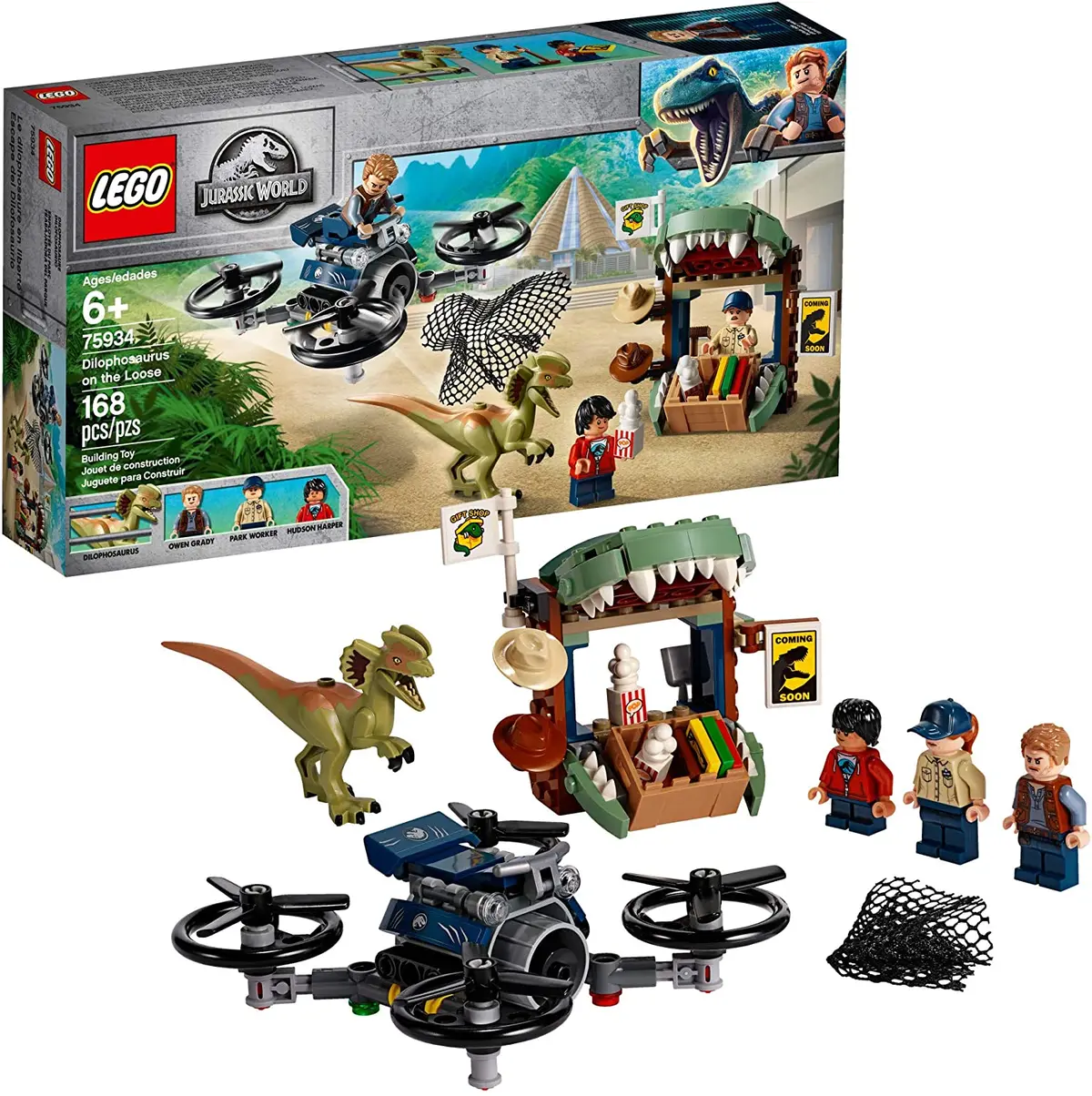 Lego Jurassic World - Dilophosaurus On The Loose (75934) Retired Building Toy Low Stock 1
